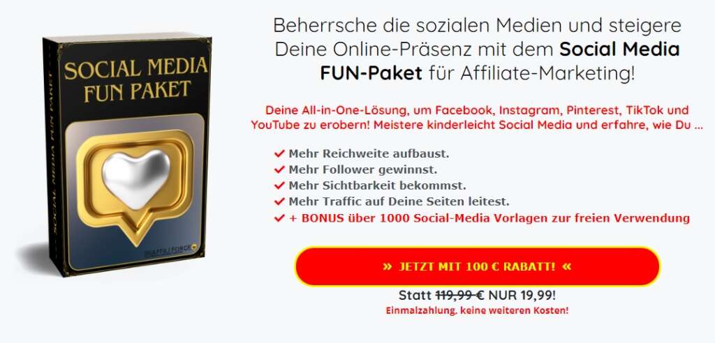 Social Media FUN-Paket für Affiliate-Marketing