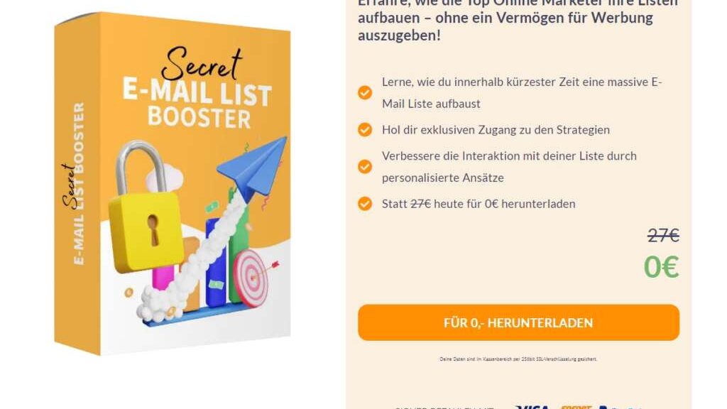 Baue deine E-Mail Liste in Rekordzeit auf